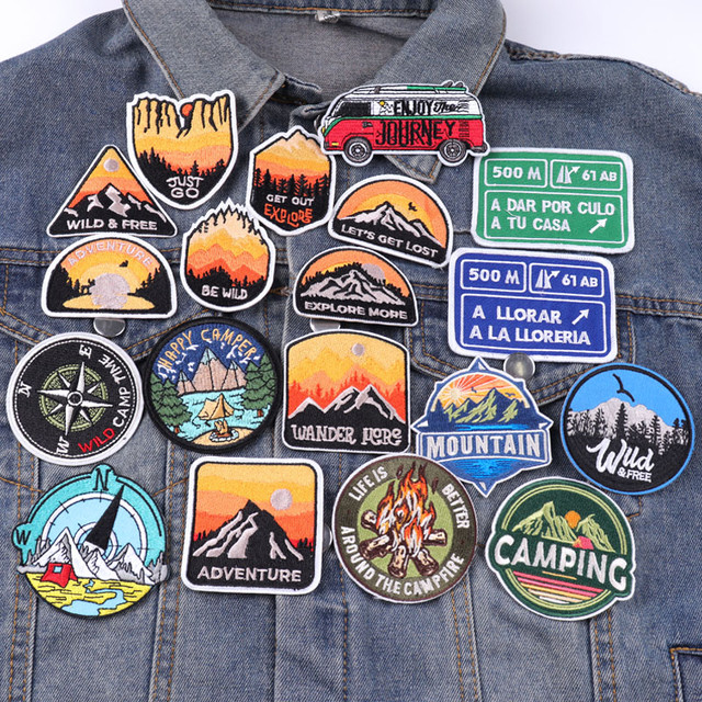 Wild/Explore Patch Embroidery Patches On Clothes Sew Appliques